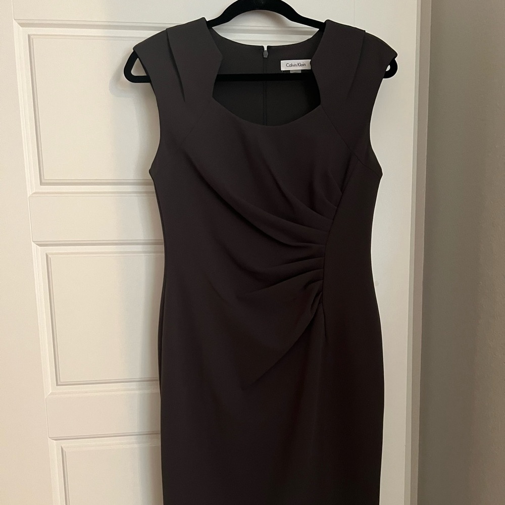 Gray Calvin Klein sleeevless dress